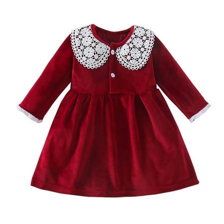 sdghg Toddler Girl A-line Dress Casual Lace Patchwork Long Sleeves Princess Party Dress for Newborn Baby
sdghg Toddler Girl A-line Dress Casual Lace Patchwork Long Sleeves Princess Party Dress for Newborn Baby