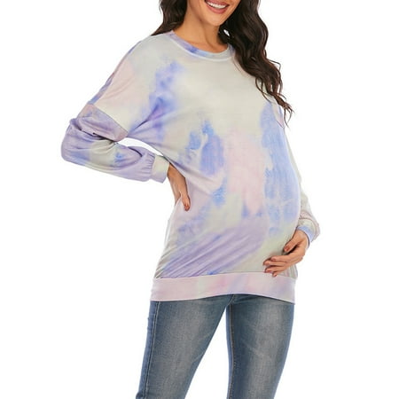 UMfun Cotton Round Neck Long Sleeve Gradient Color Maternity Pocket Tie-Dye Home Top
UMfun Cotton Round Neck Long Sleeve Gradient Color Maternity Pocket Tie-Dye Home Top