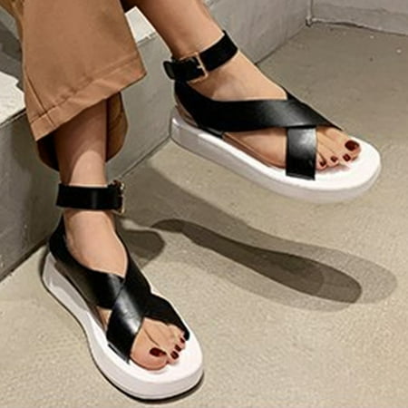 Aayomet Women s Sandals Thick Roman Sandals Shoes Soled Women And Summer Casual Comfortable Spring Women s sandals Beige 8.5
Aayomet Women s Sandals Thick Roman Sandals Shoes Soled Women And Summer Casual Comfortable Spring Women s sandals Beige 8.5