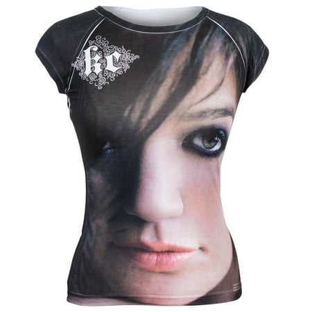 Kelly Clarkson - Close Up Photo All-Over Juniors T-Shirt