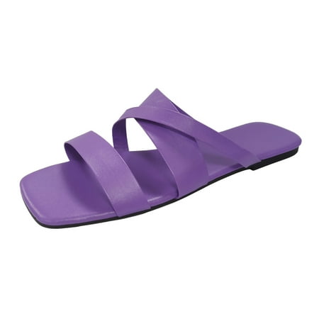 Slippers for Women Slippers Fashion Sandals Fashion Versatile Casual Beach Non Slip Beach Slippers Women sandals PU Purple
Slippers for Women Slippers Fashion Sandals Fashion Versatile Casual Beach Non Slip Beach Slippers Women sandals PU Purple