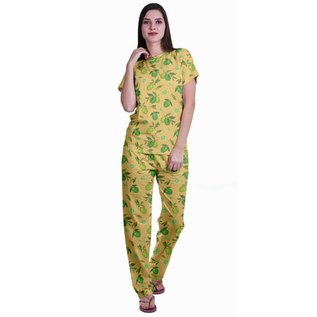 Moomaya Womens Printed Tee and Pajama Set PJs Short Sleeve Sleepwear Nightwear Loungewear S-XXL
Moomaya Womens Printed Tee and Pajama Set PJs Short Sleeve Sleepwear Nightwear Loungewear S-XXL