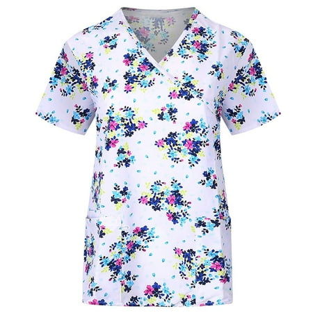 Women Scrub_Top Working Uniform Blouse Short Sleeve V-Neck Workwear T-Shirt with Pocket Comfy Tops XL
Women Scrub_Top Working Uniform Blouse Short Sleeve V-Neck Workwear T-Shirt with Pocket Comfy Tops XL