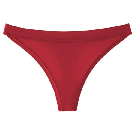 Xmarks Cotton Thongs for Women Breathable Low Rise Bikini Lady Panties Womens Underwear Sexy Red L
Xmarks Cotton Thongs for Women Breathable Low Rise Bikini Lady Panties Womens Underwear Sexy Red L