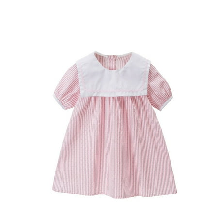 Wiueurtly Toddler Children Kids Child Girls Short Bubble Sleeve Striped Princess Dress Outfits Clothes Baby Girl Lace Dress
Wiueurtly Toddler Children Kids Child Girls Short Bubble Sleeve Striped Princess Dress Outfits Clothes Baby Girl Lace Dress