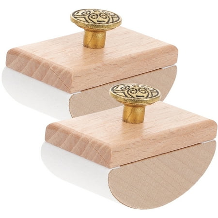 FRCOLOR 2Pcs Wood Rocker Blotter Quick-drying Ink Blotter Portable Rocker Blotter Office Rocker Blotter