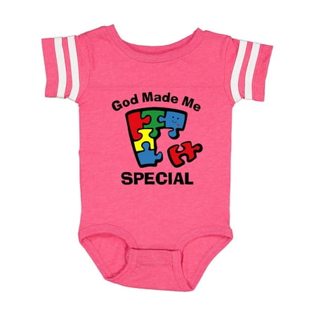 Inktastic Autism God Made Me Special Gift Baby Boy or Baby Girl Bodysuit