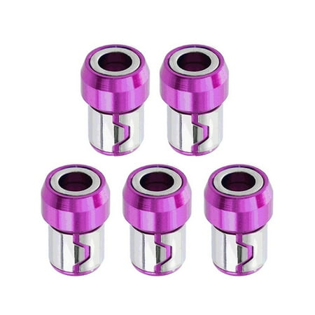 Purple Magnetic Screwdriver Bits Heads Magnetizer Magnetic Ring For 6.35mm Hex