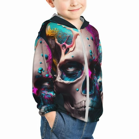 Uemuo Modern Abstract Colorful Skull B Pattern Rash Guard for Boys Girls Long Sleeve Swim Shirts UPF 50+ UV Sun Protection Hooded Fishing Shirt with Pocket for Kid-2 Years
Uemuo Modern Abstract Colorful Skull B Pattern Rash Guard for Boys Girls Long Sleeve Swim Shirts UPF 50+ UV Sun Protection Hooded Fishing Shirt with Pocket for Kid-2 Years