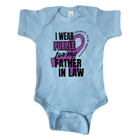 Inktastic Chronic Pain I Wear Purple For My Father in Law Gift Baby Boy or Baby Girl Bodysuit
Inktastic Chronic Pain I Wear Purple For My Father in Law Gift Baby Boy or Baby Girl Bodysuit