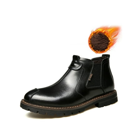 Daeful Men Lightweight Block Chelsea Boot Office Breathable Winter Shoes Comfort Pull On Ankle Boots Plush Lining Black 9
Daeful Men Lightweight Block Chelsea Boot Office Breathable Winter Shoes Comfort Pull On Ankle Boots Plush Lining Black 9