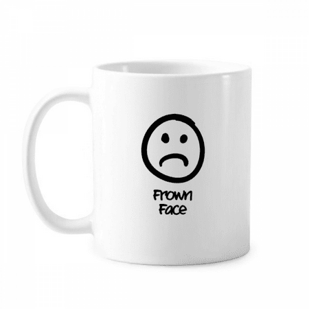 Frown White Cute Chat Happy Pattern Mug Pottery Cerac Coffee Porcelain Cup Tableware
Frown White Cute Chat Happy Pattern Mug Pottery Cerac Coffee Porcelain Cup Tableware