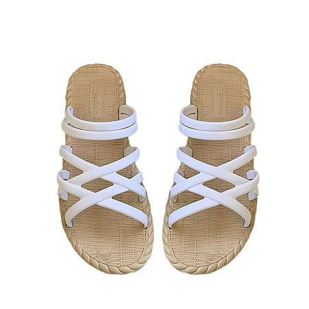 Beach Sandals for Women Lightweight Soft Anti-Slip Slides Casual Summer Crisscross Strap Open Toe Dress Slippers Indoor Outdoor
Beach Sandals for Women Lightweight Soft Anti-Slip Slides Casual Summer Crisscross Strap Open Toe Dress Slippers Indoor Outdoor