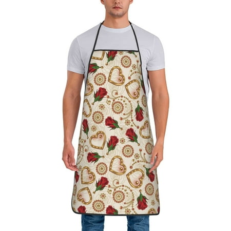 Naloa 1Pack Adjustable Bib Apron Waterdrop Resistant Cooking Kitchen Aprons for Women Men Chef Valentine S Day Rose Print
Naloa 1Pack Adjustable Bib Apron Waterdrop Resistant Cooking Kitchen Aprons for Women Men Chef Valentine S Day Rose Print