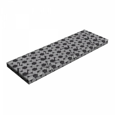 Grey Bench Pad Abstract Art with Stripes and Hexagons Geometrical Irregular Design Illustration HR Foam Cushion with Decorative Fabric Cover 45 x 15 x 2 Dark Grey White by Ambesonne
Grey Bench Pad Abstract Art with Stripes and Hexagons Geometrical Irregular Design Illustration HR Foam Cushion with Decorative Fabric Cover 45 x 15 x 2 Dark Grey White by Ambesonne
