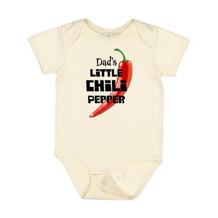 Inktastic Dad s Little Chili Pepper Gift Baby Boy or Baby Girl Bodysuit