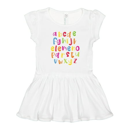 Inktastic Alphabet Lowercase School in Color Gift Toddler Girl Dress 
Inktastic Alphabet Lowercase School in Color Gift Toddler Girl Dress