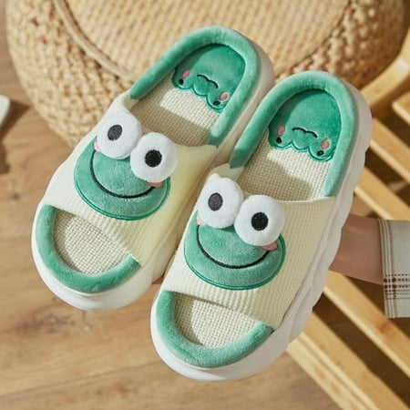 CoCopeanut Cute Cow Slippers Female Home Indoor Linen Slippers For Couple Non-Slip Thick Bottom Outdoor Cloud Slippers Slides Sandals Women
CoCopeanut Cute Cow Slippers Female Home Indoor Linen Slippers For Couple Non-Slip Thick Bottom Outdoor Cloud Slippers Slides Sandals Women