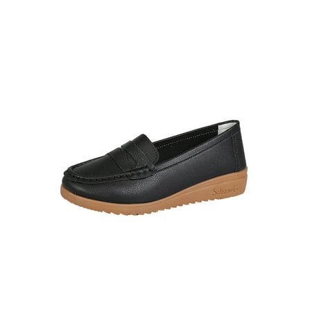 Bellella Womens Boat Shoes Driving Loafers Wedge Flats Comfort Nurse Shoe Work Walking Moccasin Black 7.5
Bellella Womens Boat Shoes Driving Loafers Wedge Flats Comfort Nurse Shoe Work Walking Moccasin Black 7.5