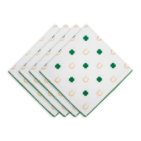 Clover Horseshoe Printed Napkin (Set of 4)