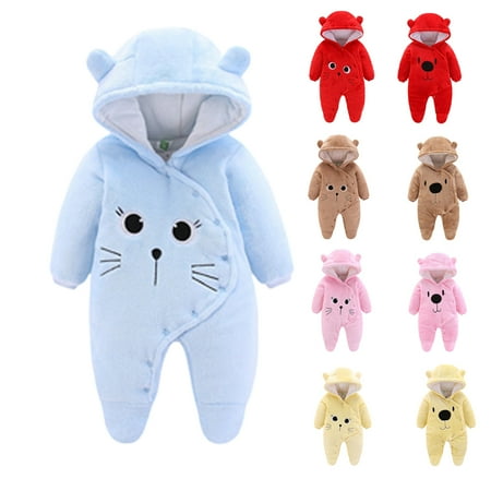 URMAGIC 0-12 Months Newborn Baby Boy Girl Fall And Winter Snowsuit Fleece Long Sleeve Hooded Romper Outerwear Thicken Warm Bodysuit Jumpsuit
URMAGIC 0-12 Months Newborn Baby Boy Girl Fall And Winter Snowsuit Fleece Long Sleeve Hooded Romper Outerwear Thicken Warm Bodysuit Jumpsuit