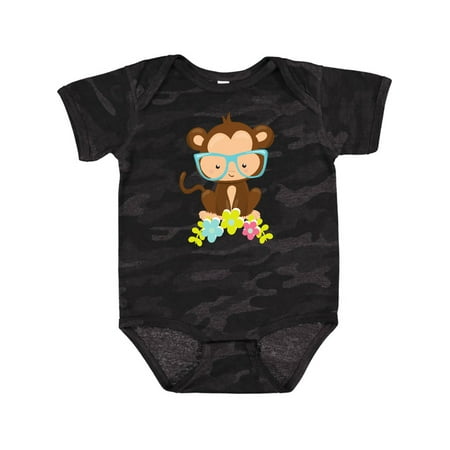 Inktastic Cute Monkey With Eyeglasses Colorful Flowers Gift Baby Boy or Baby Girl Bodysuit
Inktastic Cute Monkey With Eyeglasses Colorful Flowers Gift Baby Boy or Baby Girl Bodysuit
