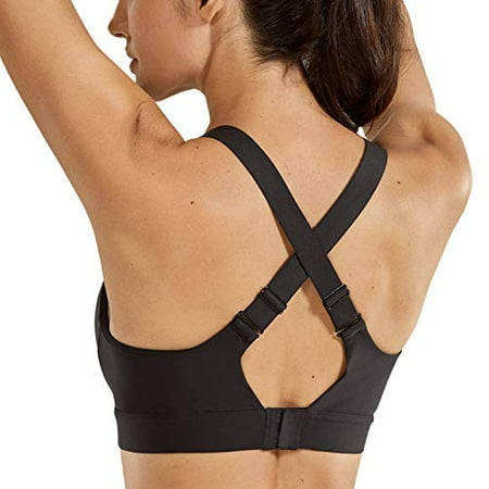 SYROKAN Women s High Impact Padded Sports Bra Full Coverage Underwire Gym Racerback Workout Bras Black 34DD
SYROKAN Women s High Impact Padded Sports Bra Full Coverage Underwire Gym Racerback Workout Bras Black 34DD