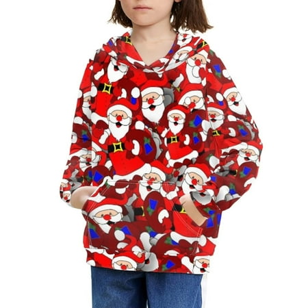 HUGS IDES Christmas Kids Hoodies with Designs 6-7 Christmas Santa Claus Full Print Sweatshirt Lightweight Thin Breathable Outdoor Top Unisex Pullover
HUGS IDES Christmas Kids Hoodies with Designs 6-7 Christmas Santa Claus Full Print Sweatshirt Lightweight Thin Breathable Outdoor Top Unisex Pullover