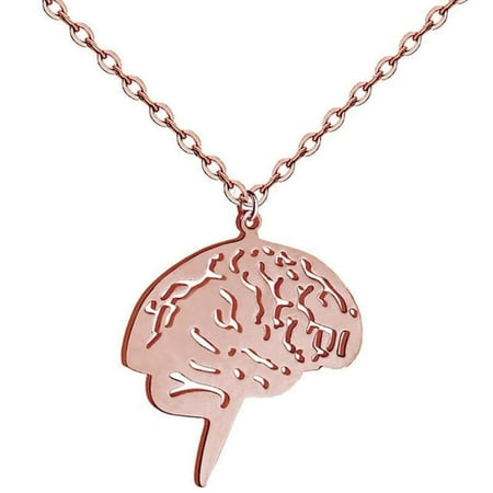 Brain Pendants Human Organ Necklaces Titanium Plated Tricolor Stainless Steel Chains
Brain Pendants Human Organ Necklaces Titanium Plated Tricolor Stainless Steel Chains