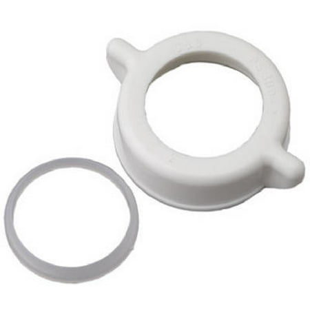 2pk Brass Craft 823-609 Master Plumber 1-1/4 Inch White Plastic Nut And Washer