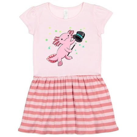 Inktastic Cute Dancing Axolotl with top hat and cane Gift Toddler Girl Dress
Inktastic Cute Dancing Axolotl with top hat and cane Gift Toddler Girl Dress