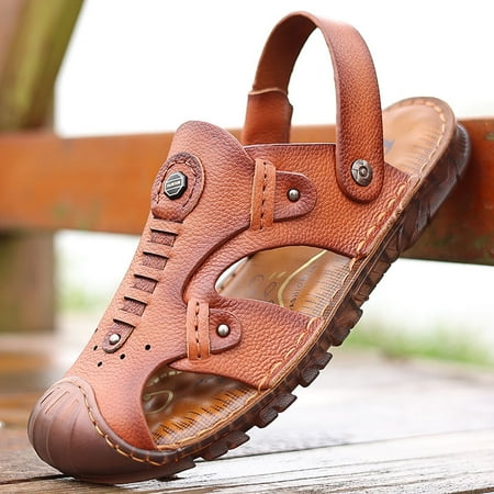 Men Leather Sandals Summer Classic Men Shoes Slippers Soft Sandals Men Comfortable Outdoor Walking Footwear A4
Men Leather Sandals Summer Classic Men Shoes Slippers Soft Sandals Men Comfortable Outdoor Walking Footwear A4