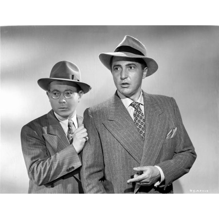 Behave Yourself Two Men in Black and White Portrait Photo Print