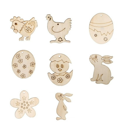 Wooden Easter Pendant Home Party Decoration DIY Rabbit Egg Chip Small Hanging Ornament
Wooden Easter Pendant Home Party Decoration DIY Rabbit Egg Chip Small Hanging Ornament