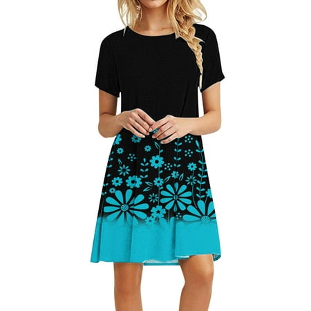 Plus Size Dresses for Women Casual Summer T-Shirt Dress w Swing Tunic Short Sleeve Sleepwear
Plus Size Dresses for Women Casual Summer T-Shirt Dress w Swing Tunic Short Sleeve Sleepwear