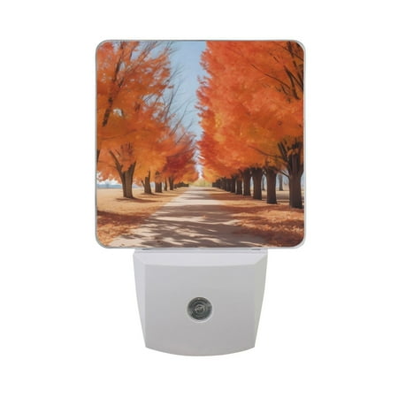 Autumn Trees Night Light LED Dusk to Dawn Auto Sensor Night Lamp Plug-in Nightlight for Bedroom Hallway Kitchen 2 PCs
Autumn Trees Night Light LED Dusk to Dawn Auto Sensor Night Lamp Plug-in Nightlight for Bedroom Hallway Kitchen 2 PCs