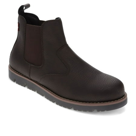 Levi s Mens Chelsea Logger 2 WX Vegan Leather Casual Pull-On Boot