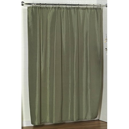 BenandJonah Collection Fabric Shower Curtain 70 x 72" Dobby Sage