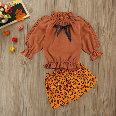 Kiplyki Clearance Fall Suit for Kids Toddler Baby Girls Lantern Sleeve T shirt Leopard Print Skirt Outfits Set
Kiplyki Clearance Fall Suit for Kids Toddler Baby Girls Lantern Sleeve T shirt Leopard Print Skirt Outfits Set