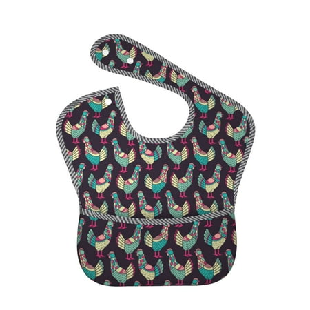 Bingfone Mess-Proof Baby Bib - Waterproof Bib for Baby Boy or Girl with Food Catcher Pocket Unisex-Bohemian Chicken
Bingfone Mess-Proof Baby Bib - Waterproof Bib for Baby Boy or Girl with Food Catcher Pocket Unisex-Bohemian Chicken