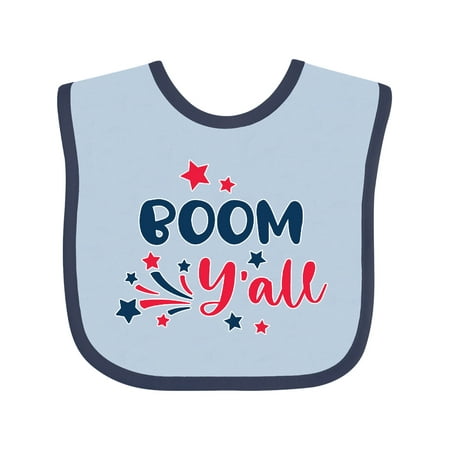 Inktastic 4th of July Boom Y all with Red White and Blue Stars Gift Baby Boy or Baby Girl Bib
Inktastic 4th of July Boom Y all with Red White and Blue Stars Gift Baby Boy or Baby Girl Bib