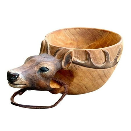 Portable Hand Carved Wooden Mug Various Animal Head Shape Cup Outdoor Camping Drinking Cup Kitchen Accessories
Portable Hand Carved Wooden Mug Various Animal Head Shape Cup Outdoor Camping Drinking Cup Kitchen Accessories