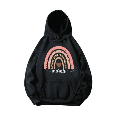 JDEFEG Pajamas for Family Of 6 Women Casual Hooded Pocket Sweatshirt Love Leopard Print Rainbow Print Parent Child Wear Sweatshirt Christmas Light Pajama Pants for Family Black M
JDEFEG Pajamas for Family Of 6 Women Casual Hooded Pocket Sweatshirt Love Leopard Print Rainbow Print Parent Child Wear Sweatshirt Christmas Light Pajama Pants for Family Black M