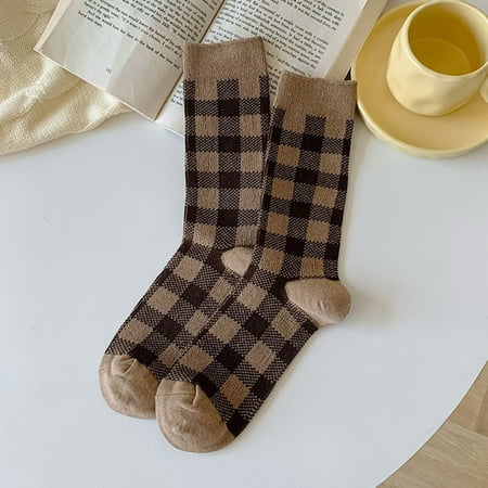 5 pairs Women Autumn And Winter Coffee Color Plaid Leopard Stripe Warm Socks womens socks Color random
5 pairs Women Autumn And Winter Coffee Color Plaid Leopard Stripe Warm Socks womens socks Color random