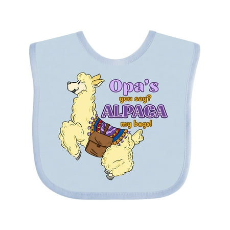 Inktastic Opa s You Say ALPACA my Bags with Cute Jumping Alpaca Gift Baby Boy or Baby Girl Bib
Inktastic Opa s You Say ALPACA my Bags with Cute Jumping Alpaca Gift Baby Boy or Baby Girl Bib
