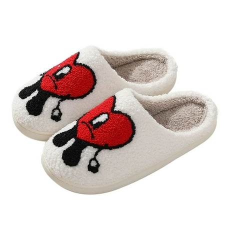 Indoor Soft Keep Warm Slipper for Bedroom Home Slippers Couples Slides Slippers for Women Bad Bunny Slippers RED 7.5-8.5 WOMEN/7-8 MEN
Indoor Soft Keep Warm Slipper for Bedroom Home Slippers Couples Slides Slippers for Women Bad Bunny Slippers RED 7.5-8.5 WOMEN/7-8 MEN