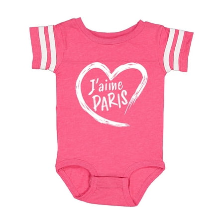 Inktastic J aime Paris- I love Paris- heart Gift Baby Boy or Baby Girl Bodysuit