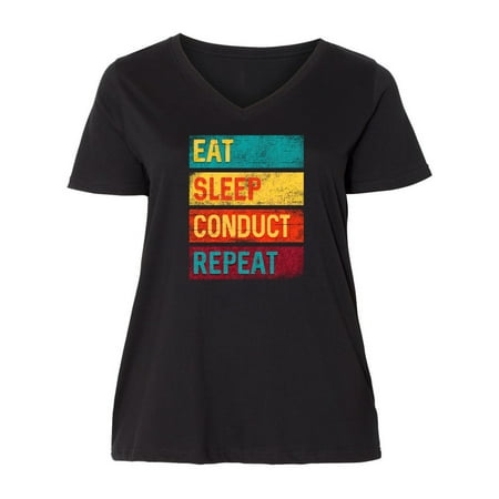 Inktastic Band Director Conducting Gift Eat Sleep Conduct Repeat Women s Plus Size V-Neck
Inktastic Band Director Conducting Gift Eat Sleep Conduct Repeat Women s Plus Size V-Neck