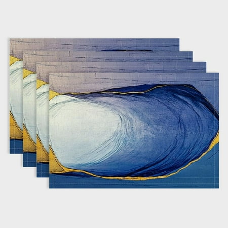 Pratyus 4pcs Blue Yellow White Linen Placemat Set for Birthday Parties Christmas Restaurants Buffets Home Decoration 18x12in
Pratyus 4pcs Blue Yellow White Linen Placemat Set for Birthday Parties Christmas Restaurants Buffets Home Decoration 18x12in
