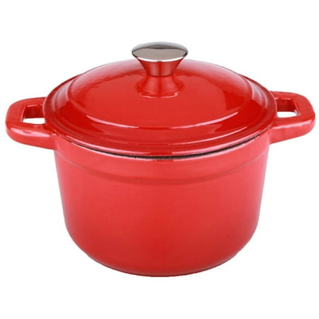 Covered Dutch Oven in Red